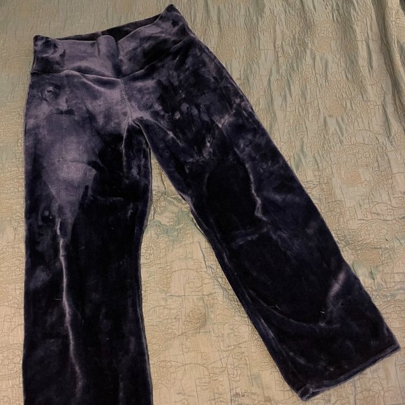 Blue Velour Pants - Picture 1 of 5